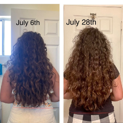 Hair Repair oil Before and After